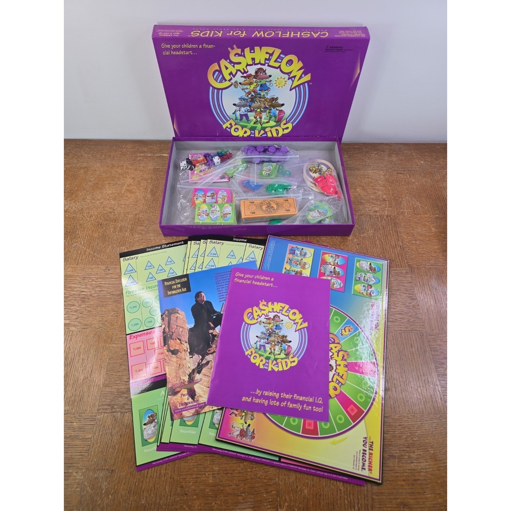 Cashflow For Kids Board Game 2004 CASHFLOW Technologies EDUCATIONAL COMPLETE